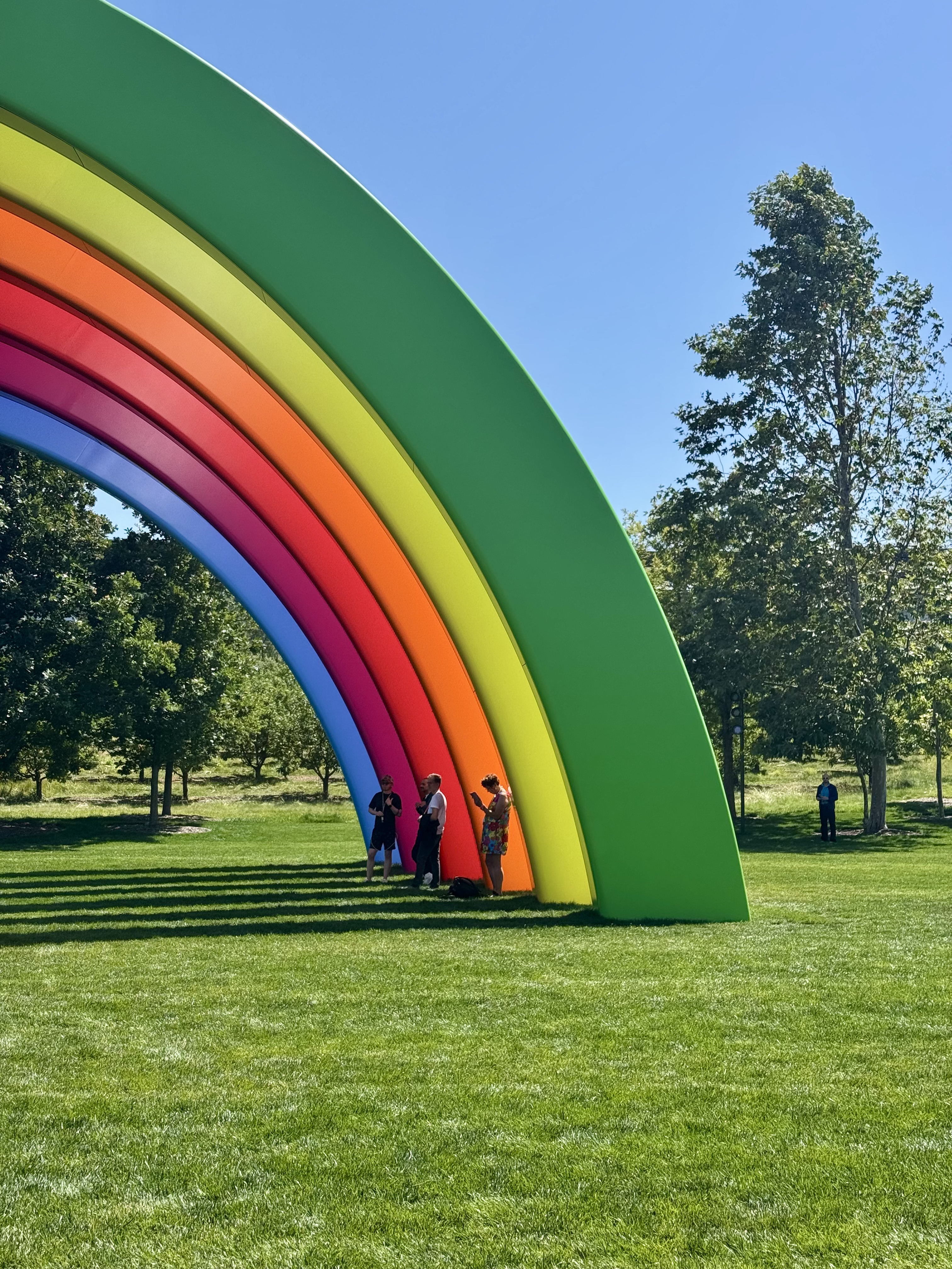 Apple Park rainbow structure