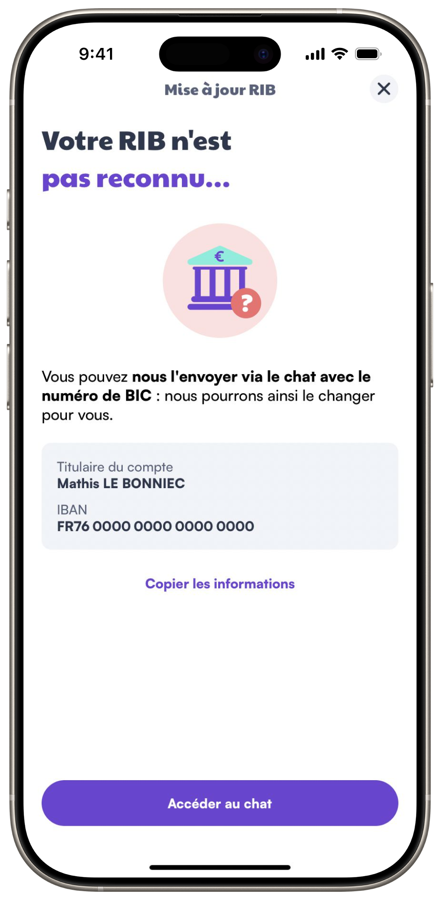 Leocare iOS Application Bank View