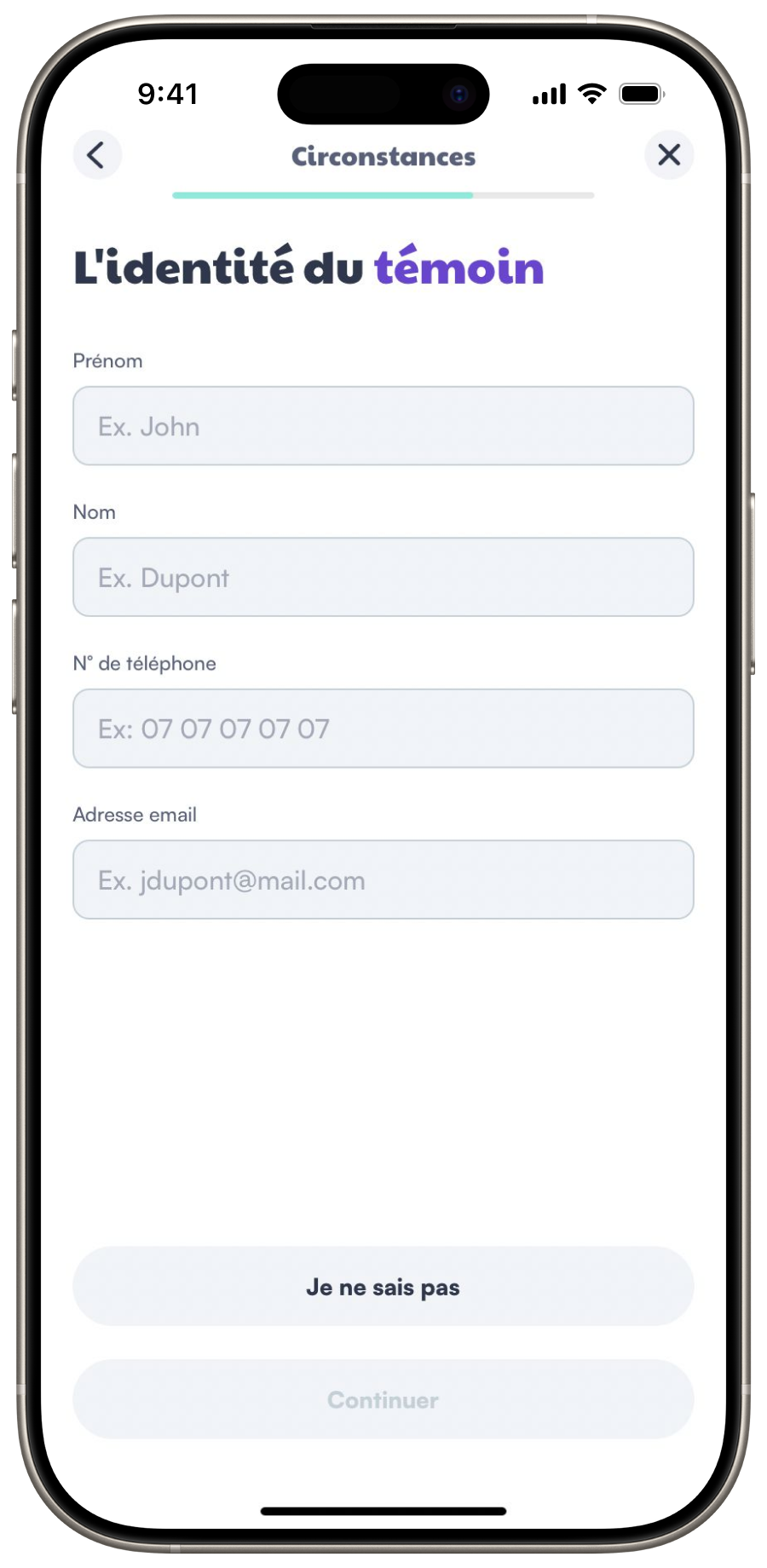 Leocare iOS Application Witness View