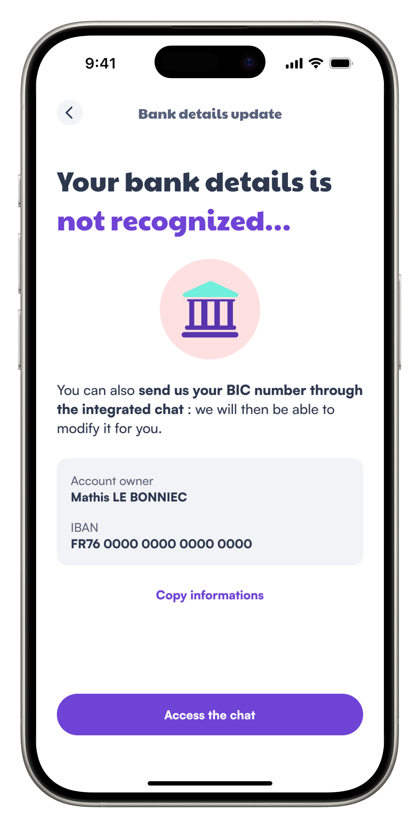 iPhone Mockups representing the a view components