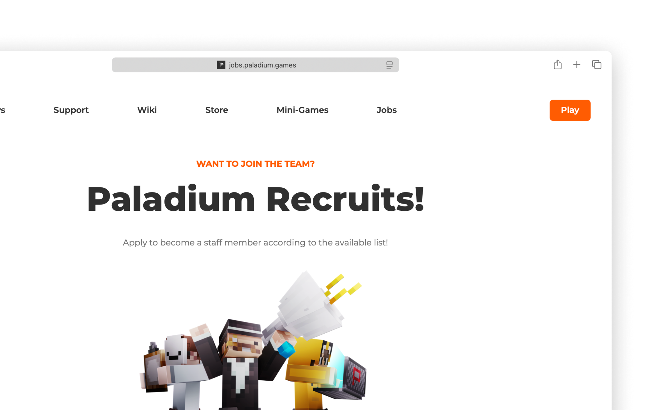 Paladium Jobs Website